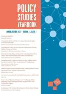 POLICY STUDIES YEARBOOK: ANNUAL REVIEW 2 di EMMA R. NORMAN edito da LIGHTNING SOURCE UK LTD