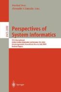 Perspectives of Systems Informatics edito da Springer Berlin Heidelberg