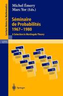 Séminaire de Probabilités 1967-1980 edito da Springer Berlin Heidelberg