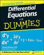 Differential Equations For Dummies di Steven Holzner edito da John Wiley and Sons Ltd