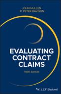 Evaluating Contract Claims di John Mullen, Peter Davison edito da BLACKWELL PUBL