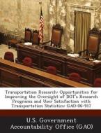 Transportation Research edito da Bibliogov