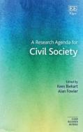 A Research Agenda For Civil Society di Kees Biekart, Alan Fowler edito da Edward Elgar Publishing