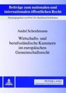 Wirtschafts- und berufsständische Kammern im europäischen Gemeinschaftsrecht di André Scheidtmann edito da Lang, Peter GmbH