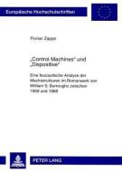 'Control Machines' und 'Dispositive' di Florian Zappe edito da Lang, Peter GmbH
