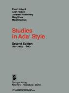 Studies in Ada® Style di P. Hibbard, A. Hisgen, J. Rosenberg, M. Shaw, M. Sherman edito da Springer New York