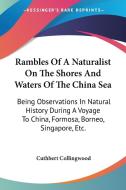 Rambles Of A Naturalist On The Shores And Waters Of The China Sea: Being Observations In Natural History During A Voyage To China, Formosa, Borneo, Si di Cuthbert Collingwood edito da Kessinger Publishing, Llc