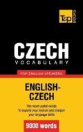 Czech vocabulary for English speakers - 9000 words di Andrey Taranov edito da BoD