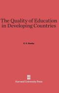 The Quality of Education in Developing Countries di C. E. Beeby edito da Harvard University Press