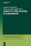 Identity Relations in Grammar edito da de Gruyter Mouton