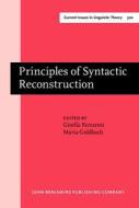 Principles Of Syntactic Reconstruction edito da John Benjamins Publishing Co