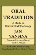 Oral Tradition di Jan Vansina edito da Taylor & Francis Inc