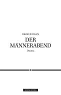 Der Männerabend di Rainer Daus edito da Monsenstein und Vannerdat
