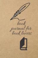 Book Journal for Book Lovers: Blank Line Journal di Thithiadaily edito da LIGHTNING SOURCE INC