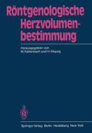 Röntgenologische Herzvolumenbestimmung edito da Springer Berlin Heidelberg