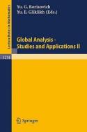 Global Analysis. Studies and Applications II edito da Springer Berlin Heidelberg
