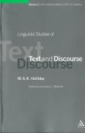 Linguistic Studies of Text and Discourse di Michael A. K. Halliday edito da CONTINNUUM 3PL