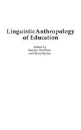 Linguistic Anthropology of Education di Stanton E. F. Wortham, Betsy Rymes edito da Praeger