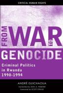 From War to Genocide di Andr¿uichaoua edito da The University of Wisconsin Press