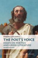 The Poet's Voice di Simon Goldhill edito da Cambridge University Press