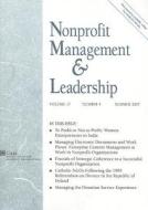 Nonprofit Management And Leadership di NML edito da John Wiley & Sons Inc