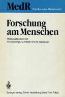 Forschung am Menschen edito da Springer Berlin Heidelberg