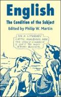 English: The Condition of the Subject di Philip W. Martin edito da Palgrave Macmillan