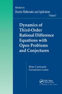 Dynamics of Third-Order Rational Difference Equations with Open Problems and Conjectures di Elias Camouzis, G. Ladas edito da Taylor & Francis Ltd