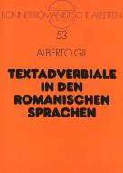 Textadverbiale in den romanischen Sprachen di Alberto Gil edito da Lang, Peter GmbH