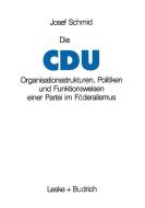 Die CDU di Josef Schmid edito da VS Verlag für Sozialwissenschaften