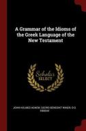 A Grammar Of The Idioms Of The Greek Language Of The New Testament di John Holmes Agnew, Georg Benedikt Winer, O G. Ebbeke edito da Andesite Press