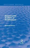 Experimental Analysis of Development di Bernhard Durken edito da Taylor & Francis Ltd