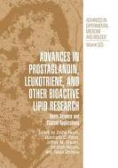 Advances in Prostaglandin, Leukotriene, and other Bioactive Lipid Research edito da Springer US