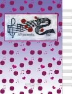 Manuscript Paper Notebook: Blank Sheet Music, Painting Music, Roses, Hearts, Pink di Suzanne Butler edito da Createspace Independent Publishing Platform