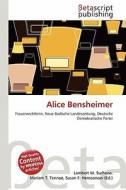Alice Bensheimer edito da Betascript Publishing