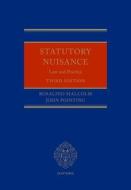 Statutory Nuisance di Rosalind Malcolm, John Pointing edito da Oxford University Press