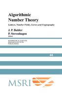 Algorithmic Number Theory edito da Cambridge University Press