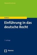 Einführung in das deutsche Recht di Gerhard Robbers edito da Nomos Verlagsges.MBH + Co