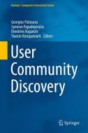 User Community Discovery edito da Springer-Verlag GmbH