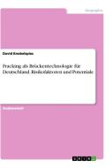 Fracking als Brückentechnologie für Deutschland. Risikofaktoren und Potentiale di David Knobelspies edito da GRIN Verlag