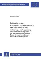 Informations- und Entscheidungsmanagement in der Kreislaufwirtschaft di Verena Blume edito da Lang, Peter GmbH