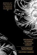 Intonation Patterns in Tyrolean German di Geoffrey Barker edito da Lang, Peter