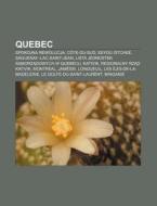 Quebec: Spokojna Rewolucja, C Te-du-sud, di R. D. O. Wikipedia edito da Books LLC, Wiki Series