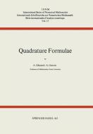 Quadrature Formulae di Ghizzetti, Ossicini edito da Birkhäuser Basel