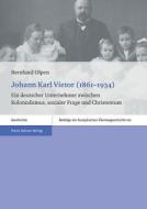 Johann Karl Vietor (1861-1934) di Bernhard Olpen edito da Steiner Franz Verlag