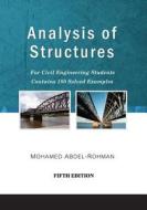 Analysis of Structures di Mohamed Abdel-Rohman edito da Booksurge Publishing