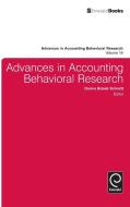 Advances in Accounting Behavioral Research edito da Emerald Publishing Limited