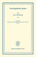 Vom Begriff des Staates di Franz J. Rottenburg edito da Duncker & Humblot