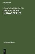 Knowledge Management edito da De Gruyter Saur