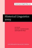 Historical Linguistics 2009 edito da John Benjamins Publishing Co